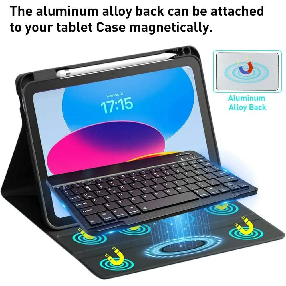 10 lnch  Wireless  Bluetooth Mini Keyboard For ios Phone Tablet Portable Bluetooth Keyboard and Mouse
