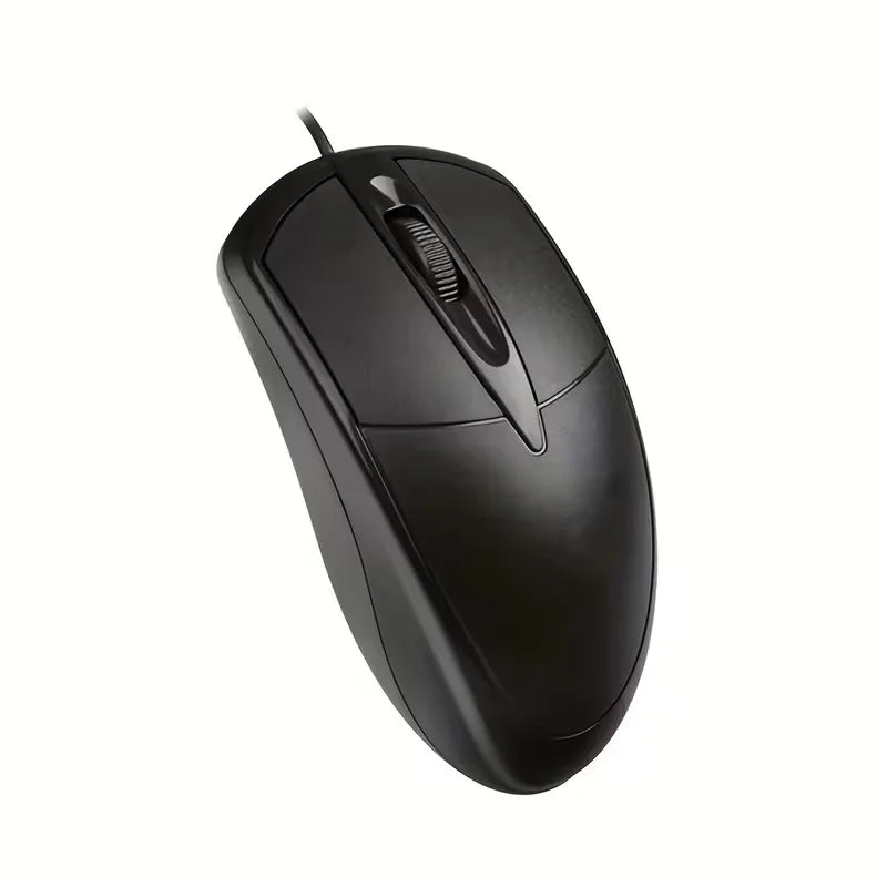 USB wired optical mouse with 1000 DPI for office or family use