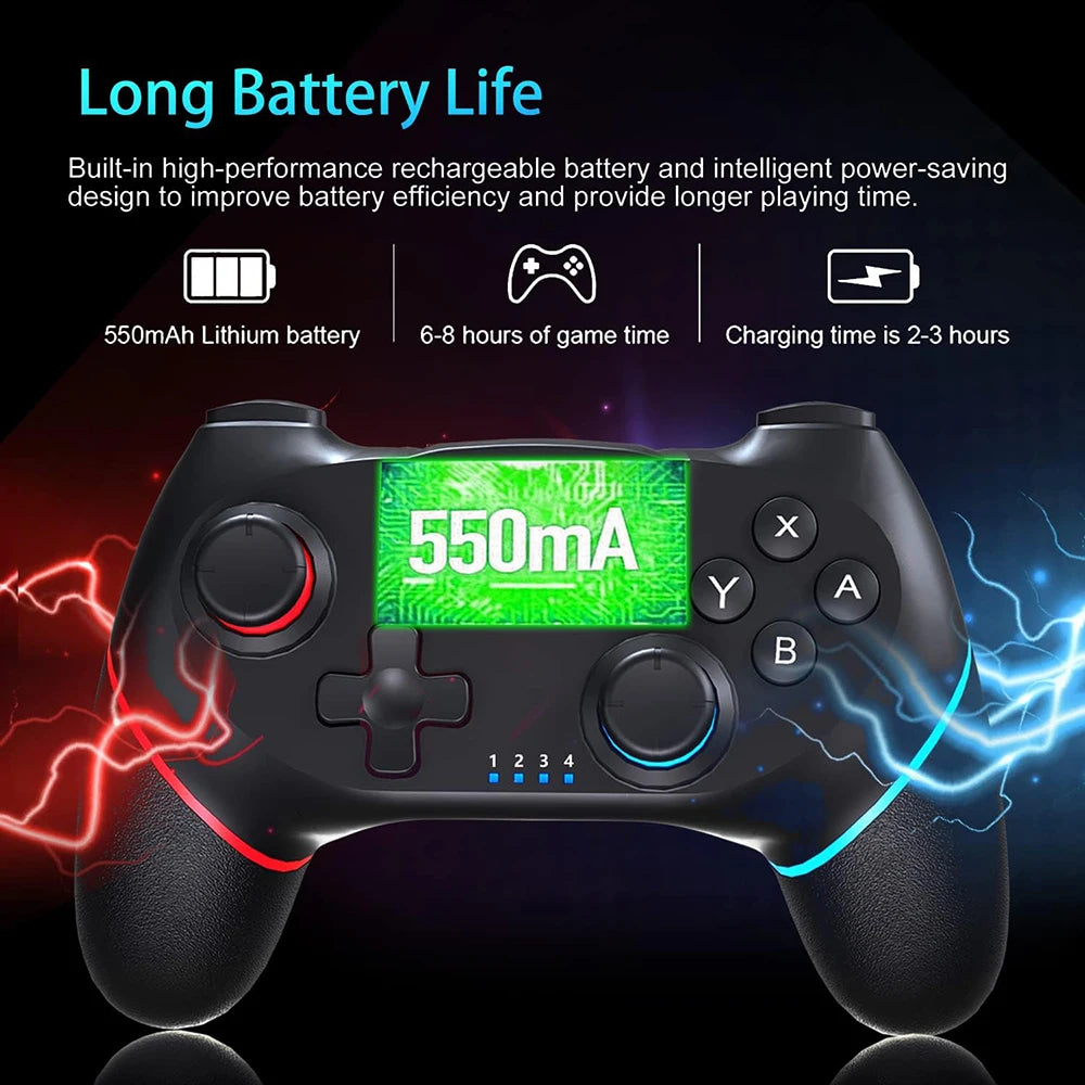 Bluetooth-Compatible Wireless Controller For NSNS LiteNS Oled Console Gamepad Android Phone PC Joystick Controle with 6-Axis