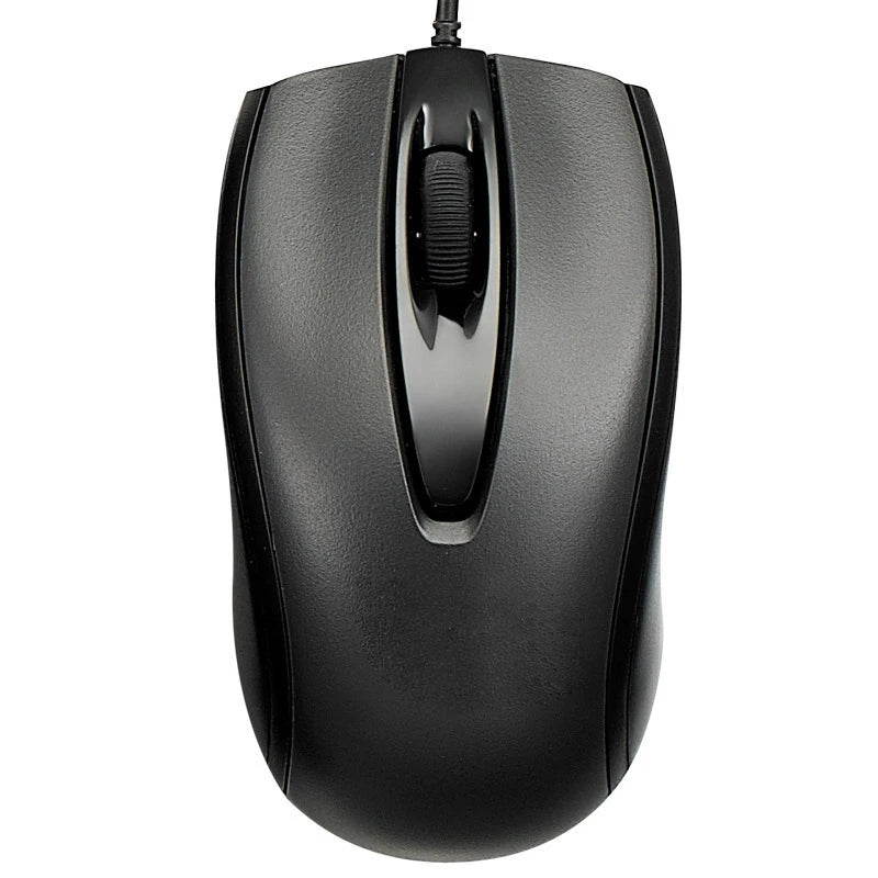 USB wired optical mouse with 1000 DPI for office or family use