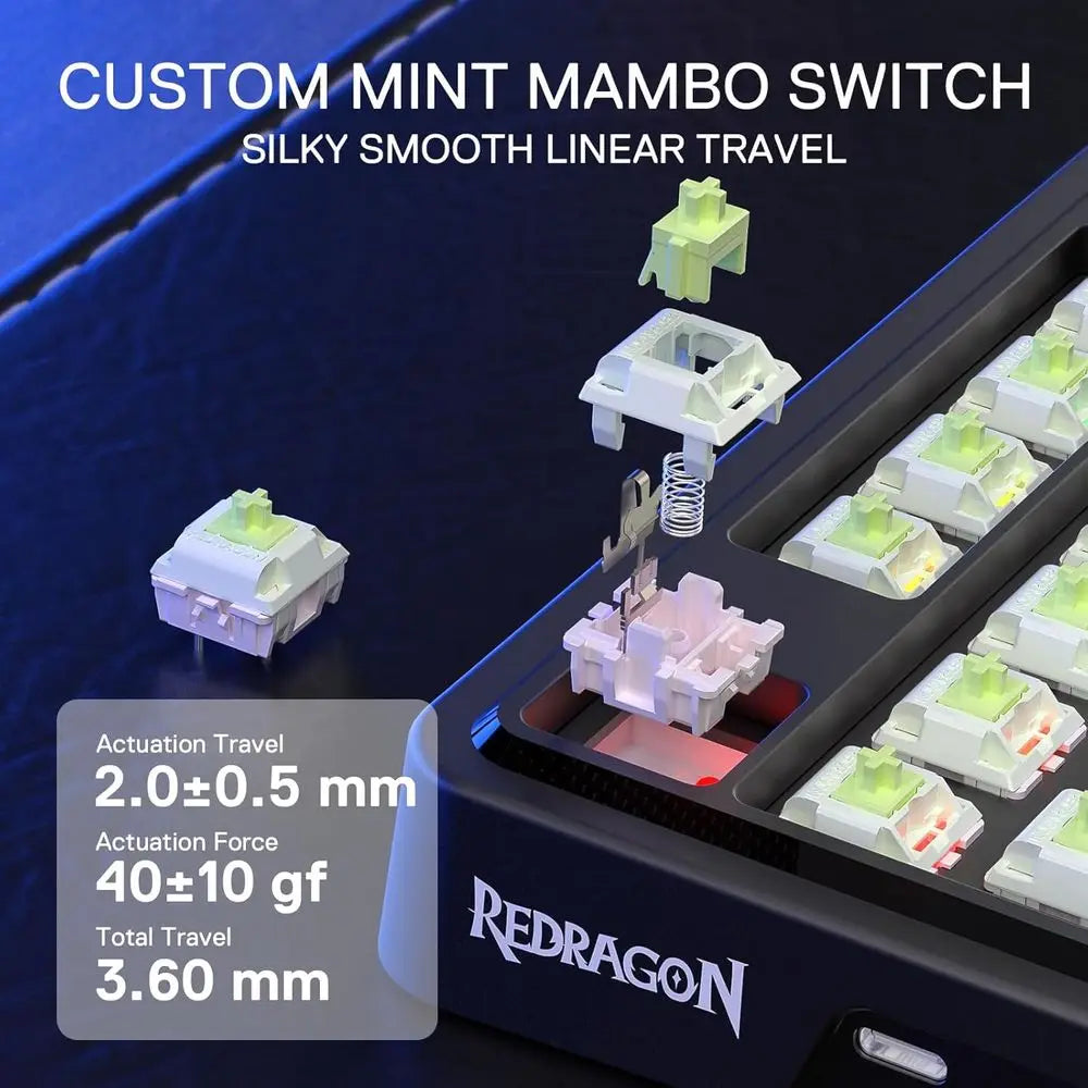 75% Wired RGB Mechanical Keyboard, 81-Key Compact PBT, Hot-Swap Sockets, Dedicated Knob, 5-Layer Noise Reduction, Custom Linear