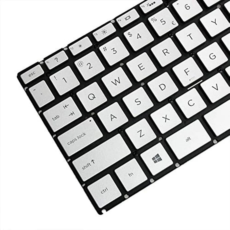 US Laptops Keyboard with Backlit for HP Pavilion X360 14-BA 14T-BA 14M-BA 14-BS 14-BW 14-BF 14m-CD 14m-DH 14m-CF 14-DK Silver