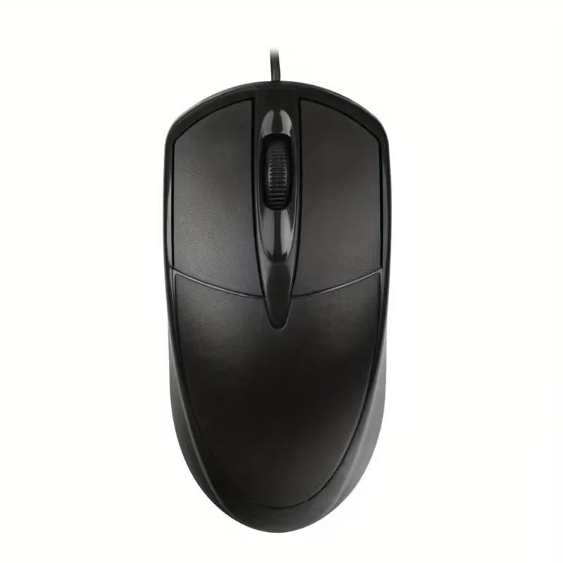 USB wired optical mouse with 1000 DPI for office or family use