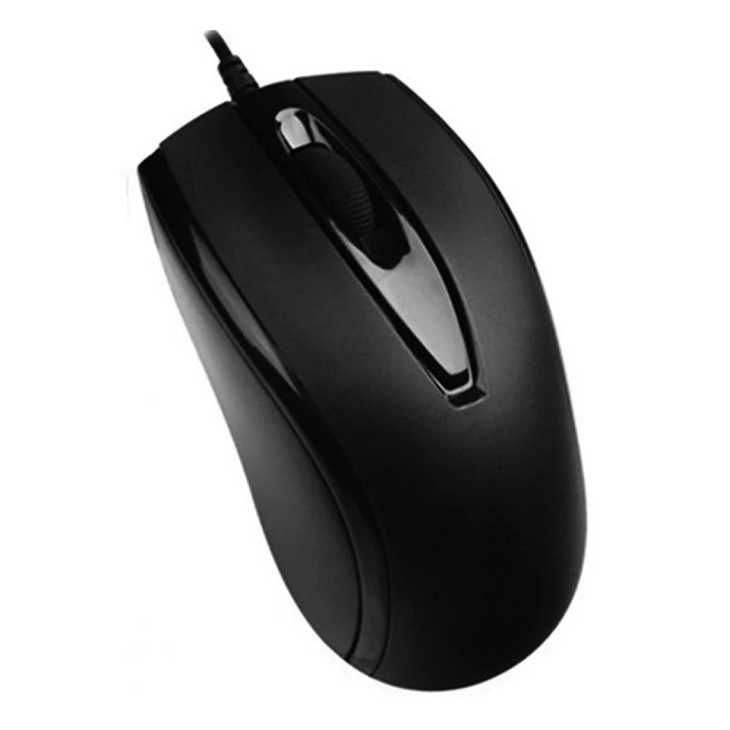 USB wired optical mouse with 1000 DPI for office or family use
