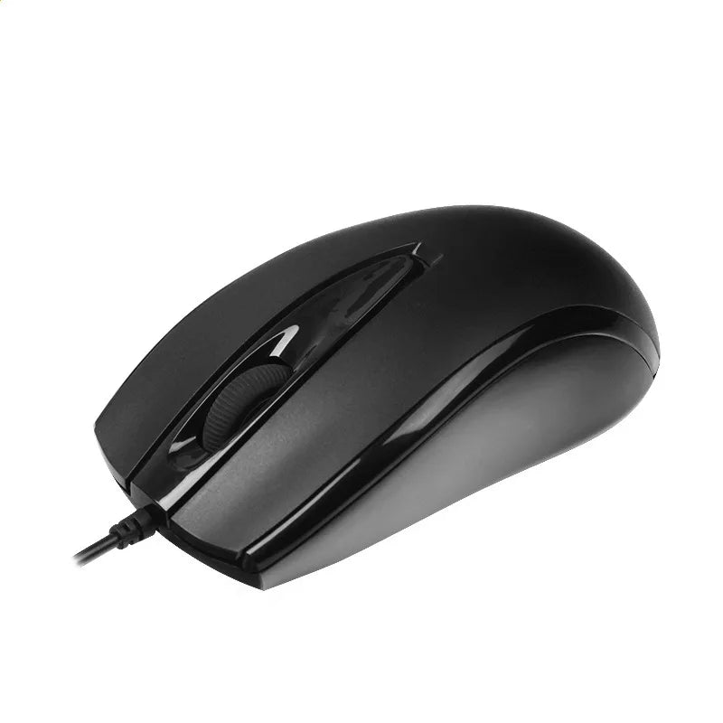 USB wired optical mouse with 1000 DPI for office or family use